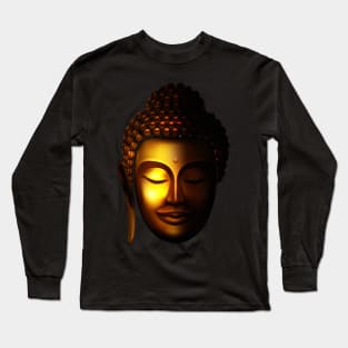 Golden Buddha - Lord Buddha Graphics Printed Long Sleeve T-Shirt